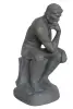 Product image 4 of the product “Man in Contemplation, 110 cm Height, Cast Stone, Bronze Colour ”